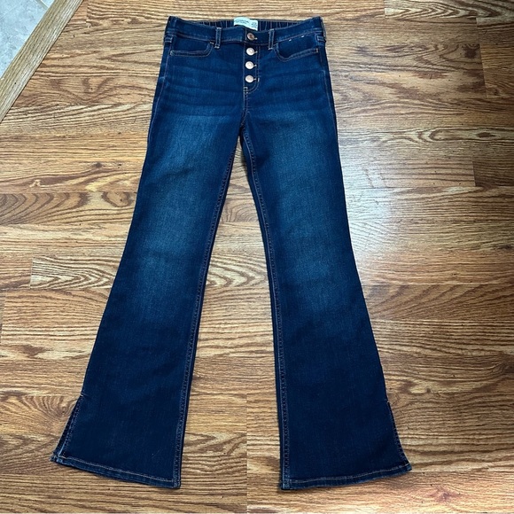 Abercrombie Kids High Rise Flare Jeans - Picture 2 of 10